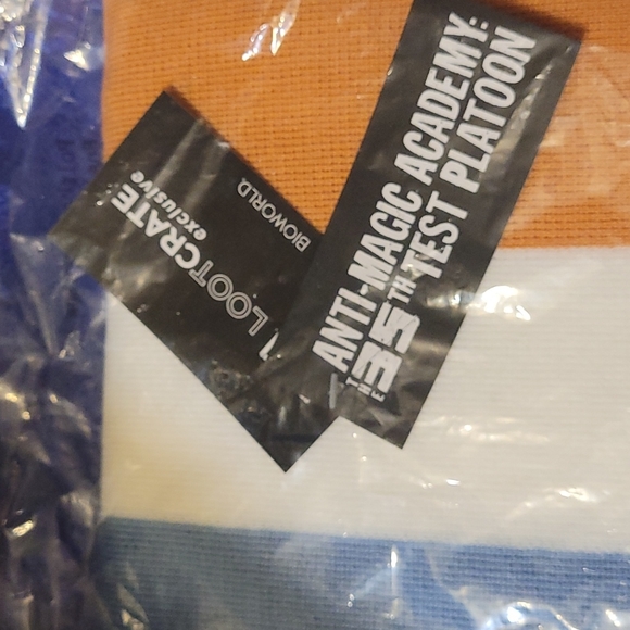 🍂3/$10 Loot Crate x Bioworld Anti-Magic Academy 35th Test Platoon striped scarf - Picture 3 of 9